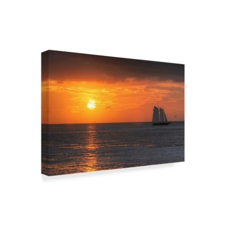 Trademark Fine Art Robert Goldwitz 'Clipper Sunset' Canvas Art, 30x47 ALI43155-C3047GG